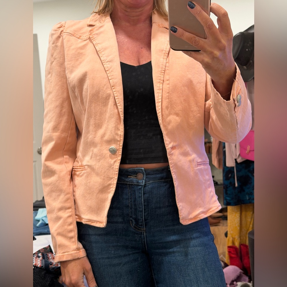 INC International Concepts Peach Blazer